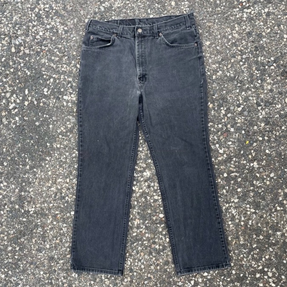 Vintage Levis Orange Tab DarkWash Straight Leg 36x30 Made In Canada